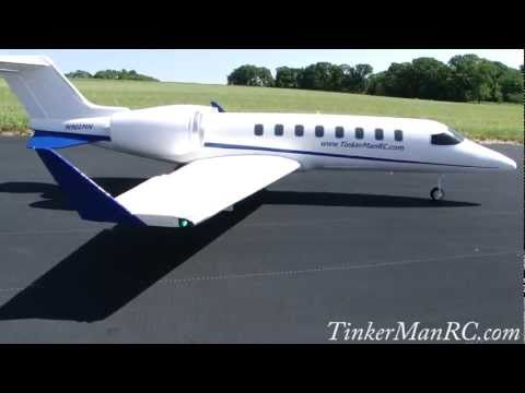 Lear Jet Twin 70MM EDF Maiden Flight