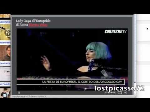 Lady Gaga Euro Pride Born This Way Live Acoustic Rome 11th June 2011