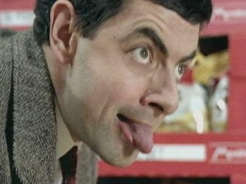 Mr Bean at Norwegian supermarket: English humor..