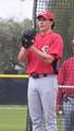 Cincinnati Reds pitcher Homer Bailey during a Spring Training workout outside Ed Smith Stadium in Sarasota, Florida, 24 February 2008