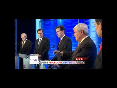 ABC News/Yahoo/WMUR Republican Debate at Saint Anselm College in Manchester, NH (January 7th, 2012)