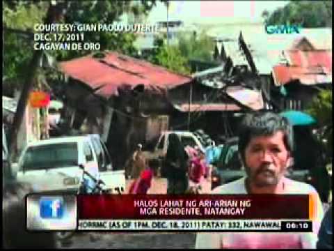 BAGYONG SENDONG SA CAGAYAN DE ORO AT ILIGAN CITY