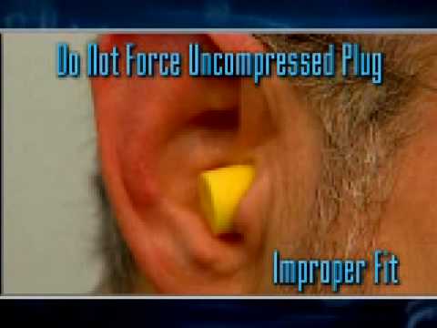 Fitting Foam Earplugs