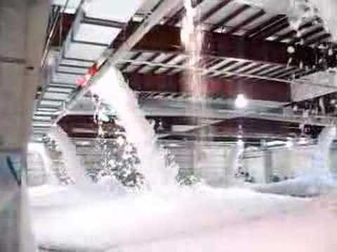 Foam system discharge