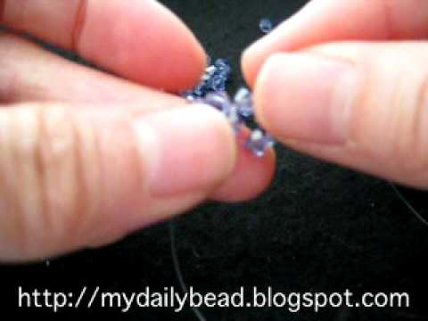 Beaded Bead - How to make a Crystal Ball (1/2)