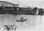 Indooroopilly ferry, 1906. Travelers between Ipswich and Brisbane, prior to the opening of the Indooroopilly rail bridge in 1876, would travel by train to Riverton as Sherwood was then known, catch the ferry across the river then finish their journey by coach.