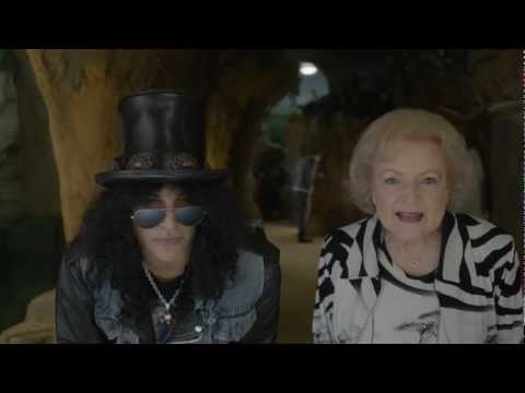 Slash & Betty White Commercial for the LAIR at LA Zoo Opens Mar. 8 (Mexican giant horned lizards)