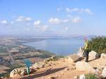 View on Sea of Galilee from top of Mount Arbel. The Jesus Trail is a 65 km (40 mi) hiking and pilgrimage route in the Galilee region of Israel that traces the route Jesus may have walked, connecting many sites from his life and ministry.