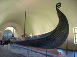 Oseberg ship at Kulturhistorisk museum (Viking Ship Museum in Oslo, Norway.