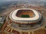 Soccer City, sometimes referred to as the FNB Stadium, is a stadium located in the Soweto area of Johannesburg, South Africa. It is located next to the South African Football Association headquarters (SAFA House) where both the FIFA offices and the Local Organising Committee for the 2010 FIFA World Cup is housed. [4] A football-specific stadium, Soccer City currently has a capacity of 91,141, the largest in Africa. Most of the largest football events in South Africa are played at Soccer City and