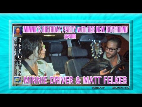 MINNIE DRIVER & MATT FELKER H2817 Paparazzi Henry's Star Encounters 020112