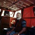 American Author Ernest Hemingway aboard his Yacht around 1950