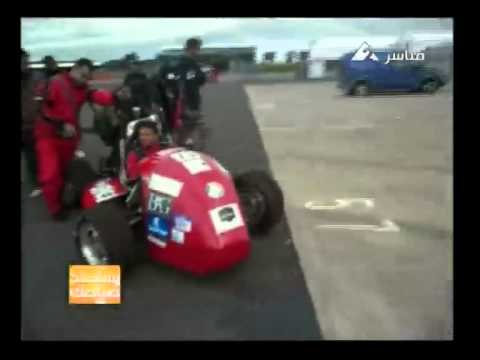 Helwan Formula Student team representatives @ Egyptian TV, فريق جامعة حلوان