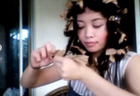 Paper Bag Curls Tutorial : No Heat