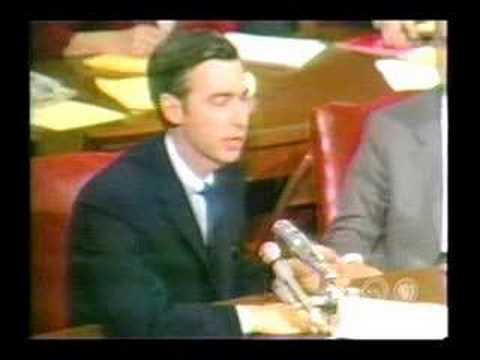 Mister Rogers defending PBS to the US Senate