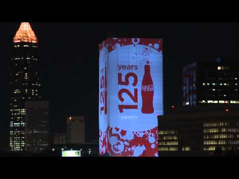 Spectacular Coca-Cola 3D 125th Anniversary Illumination