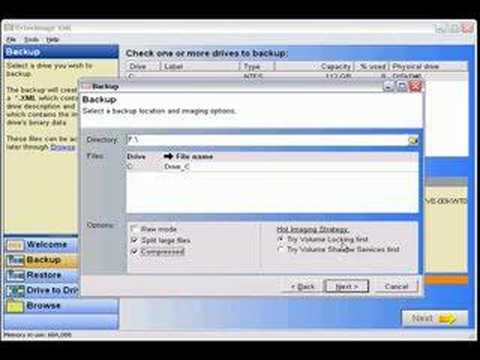 Runtime Software DriveImage XML tutorial