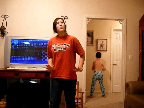 Smack that- ORIGINAL! (Little brother video bombs sister)