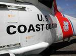 ASTORIA, Ore. (Aug. 4) --- The nose of an HH-60 JAYHAWK helicopter at Coast Guard Air Station Astoria. Manufactured by Sikorsky Aircraft Division of United Technologies in Stratford, 42 medium-range Jayhawk HH-60J helicopters are operating in the Coast Guard. With its twin T700-GE-401C engines, the Jayhawk can fly up to 300 miles offshore, remain on scene 45 minutes, hoist six people on board, and return to its point of origin with a safe fuel reserve. The H-60 will fly comfortably at 140 knots