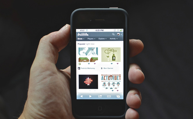 Dribbble on the iPhone