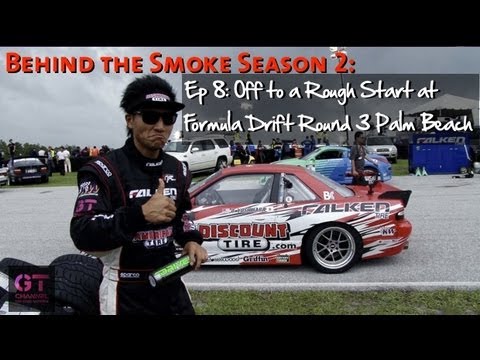 Behind the Smoke 2 - Ep 8 Palm Beach Rain Drifting and Wrecking - Dai Yoshihara 2012