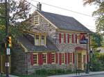 7402-7404 Germantown Ave., Philadelphia, PA, part of the Colonial Germantown Historic District expansion. Known as Cresheim Cottage, now houses a restaurant. A Plaque on the SE corner of the building states 