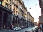 The Via Emilia as it crosses central Bologna. This modern street, known in this stretch as the Via Rizzoli, overlies the old Roman road, which dissected the Roman colony of Bononia