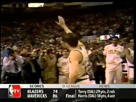 John Havlicek's (29pts/8asts/4rebs) Last Game