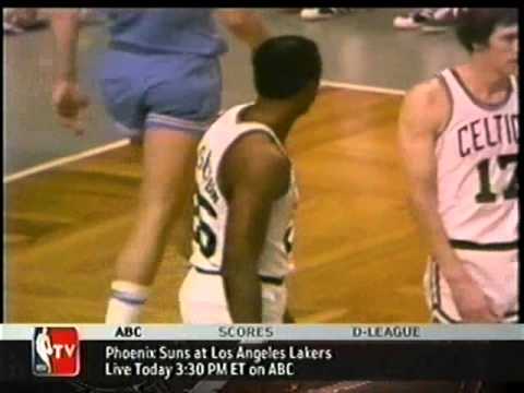 Kermit Washington (Celtics) with Two Nasty Chasedown Blocks