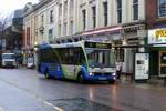 Preston Bus was a bus operator running within the City of Preston and into the surrounding area. In 2009, it was acquired by the Stagecoach Group and was rebranded Stagecoach in Preston, before they were subsequently ordered to sell the company as a result of competition concerns..