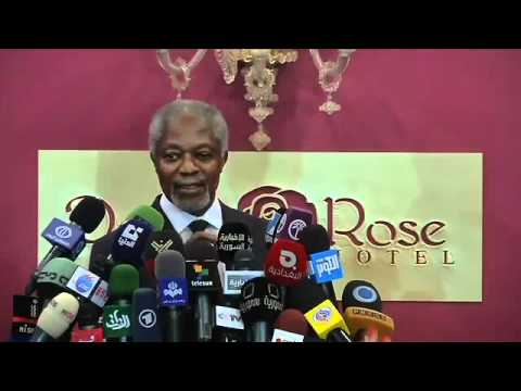 Kofi Annan, Joint Special Envoy of the UN and the Arab League, on the situation in Syria