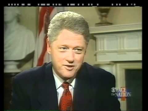 Pres. Clinton discusses Whitewater on Face the Nation