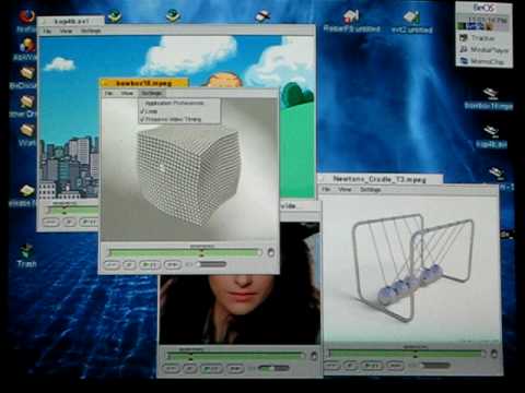 BeOS video demo 300Mhz dual PII