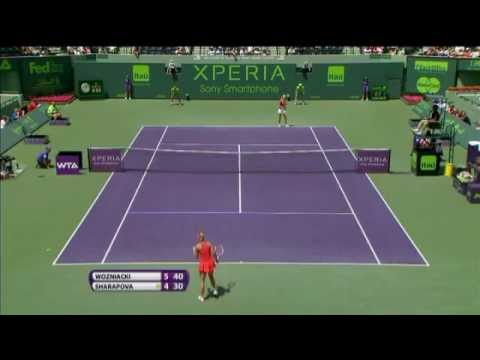 Sharapova vs Wozniacki - Miami 2012 - Highlights