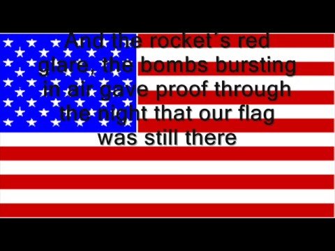 USA National Anthem (lyrics) Star Spangled Banner