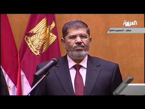 Egypt first Islamist president takes oath 30/6/12 مرسى מורסי המורסה של מצרים