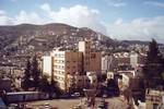 Inner city of Nablus, 1998.Nablus has a bustling modern commercial center with restaurants, and a shopping mall.[51] Traditional industries continue to operate in Nablus, such as the production of soap, olive oil, and handicrafts.