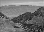 Owens Valley, photographed from Sawmill Pass by Ansel Adams, circa 1936.