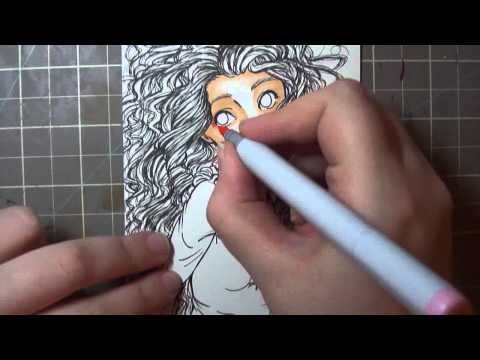 Copic Marker Drawing: Merida