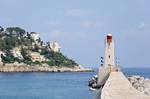 The lighthouse of Nice, on the French Riviera. Its largest city is Nice, which has a population of 347,060 (2006).[5] The city is the center of a communauté urbaine – Nice-Côte d'Azur – bringing together 24 communes and over 500,000 inhabitants and 933 080 in the urban area.