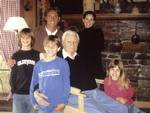 ADVANCE FOR WEEKEND OF AUG. 25-26**In this undated photo provided by Tullian Tchividjian, Tchividjian, back left, is shown with, from left, his sons Nate, Gabe, his grandfather Billy Graham