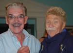 Jack Betts and Rip Taylor in the Green Room at the Marilyn Monroe Theatre after Betts' performance in Barrymore, 6 November 2010