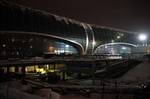 The building of Moscow Domodedovo airport seen outside in Moscow, Monday, Jan. 24, 2011. The left section of the building which is dark was the site of an explosion. An explosion ripped through the arrivals hall at Moscow's busiest airport on Monday, killing several dozen people and wounding more than a hundred. The Russian president called it a terror attack.