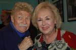 Rip Taylor and Doris Roberts in the Green Room at the Marilyn Monroe Theatre after a performance of Barrymore, 6 November 2010