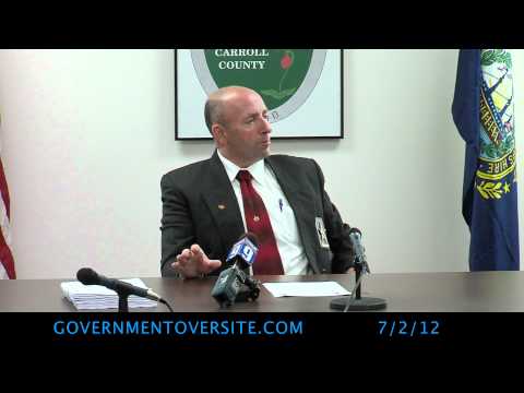 Carroll County NH High Sheriff Chris Conley Press Conference 7:2:12