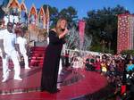 Mariah Carey performing at the Magic Kingdom at the Walt Disney World Resort