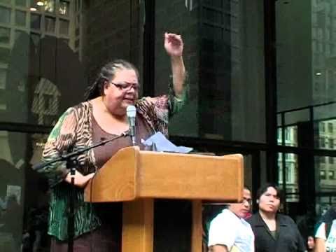 Labor Beat: Karen Lewis at Daley Plaza Rally for Public Education