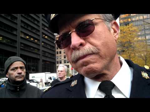 Retired Police Captain Ray Lewis Stands with #occupy wall street