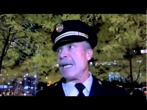 Capt Ray Lewis Joins OWS Protest,Gives Message to NYPD and Slams The Greed 1% from Zuccotti Park