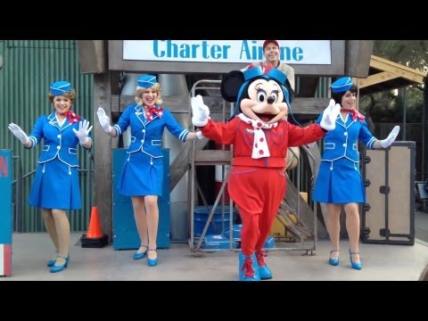 Minnie's Fly Girls Charter Airline show at Disney California Adventure